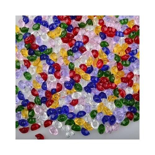 Crystal small ingot pendant Coloured glaze fortune opening gift for Manza seven gems loose for Buddha nature