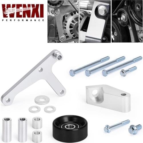 Aluminum Alloy LS/LS1 Alternator Bracket auto product Car accessories Fit for Camaro Durable Generator W/ Rear Brace WX-ARB02