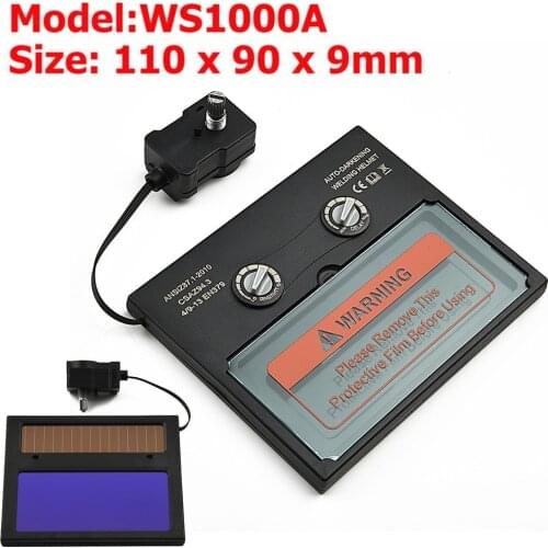 1pc Auto Solar Darkening Welding Helmet Lens Goggles Mask Anti-UV Infrared Protector Accessories WS1000A
