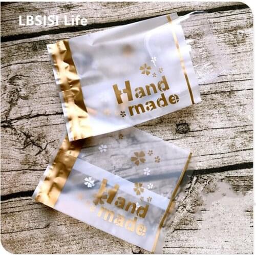 LBSISI Life Hand Made Cookie Bags Snowflake Crispy Fosted Moon Cake Machine Sealing Bags For Wedding And Baby Shower