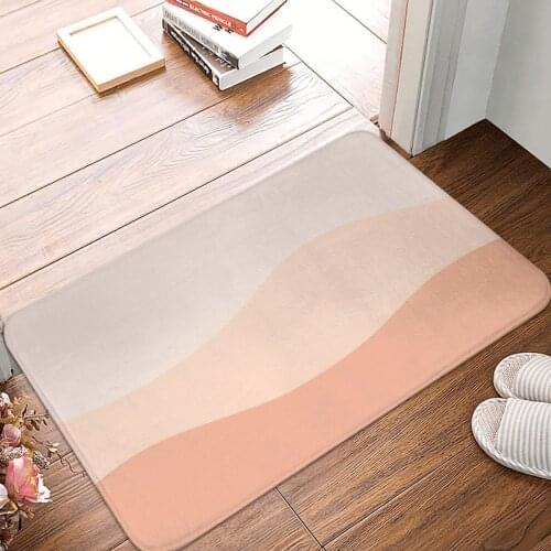 Peachy Ombre Dunes Doormat Carpet Mat Rug Polyester Anti-slip Floor Decor Bath Bathroom Kitchen Bedroom 40*60