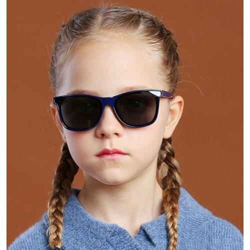 Juniors Sunglasses Kids Polarized Square Youth Boy Girls Children Sun Glasses 4-14 Flexible Silicone Eyeglasses UV400 2020 New