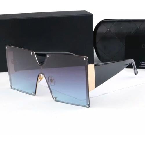 Luxury Oversized Sunglasses Women Big Frame Square Glasses Gradient Color Fashion Shopping Mirror Gafas de sol Occhiali da sole