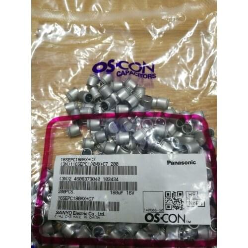 Original new 100% solid state capacitance 16V180UF 8X9 SEPC polymer solid state capacitor 16SEPC180MX (Inductor)