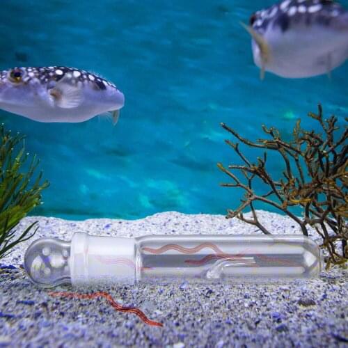 Clear Glass Single Hole Fish Tank Cleaning Tools Planaria Leech Catcher Aquarium Pest Catcher Aquarium Fish Tank