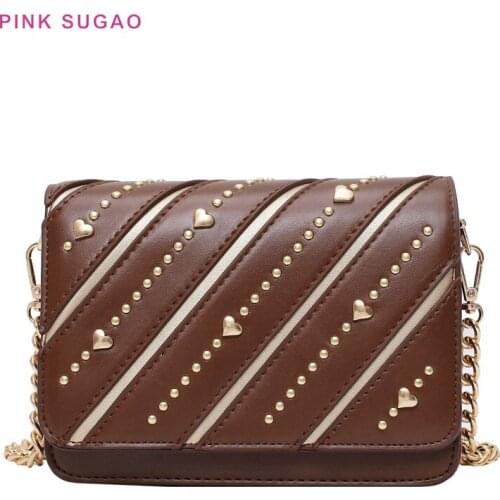 Pink Sugao Small Bag 2019 Luxury Handbags Women Bags Designer Purses And Handbags Crossbody Bag For Women Shoulder Bag Rivet Bag