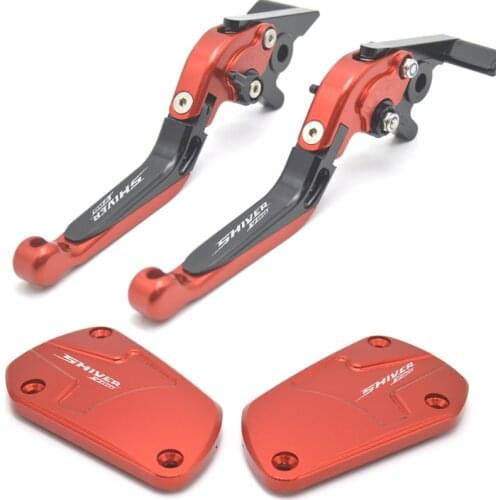 For Aprilia SHIVER GT 750 SHIVER750 Motorcycle Folding Extendable Left Right Brake Levers Front Brake Fluid Reservoir Cap Cover