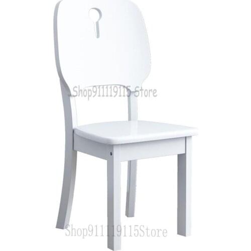 Modern Simple Fashion Solid Wood Dining Chair Small Family Northern European Family Back Chair Dining Room Dining Creative Stool