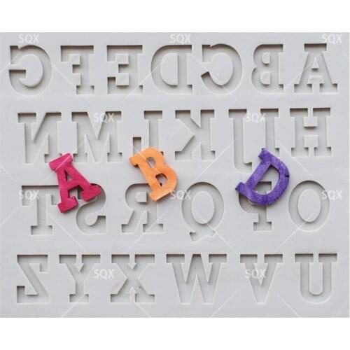 Bold English SilicFondant Silicone Molds For Cake Decorating Tool Sugarcraft Chocolate Wedding Design Silicone Mold SQ1783