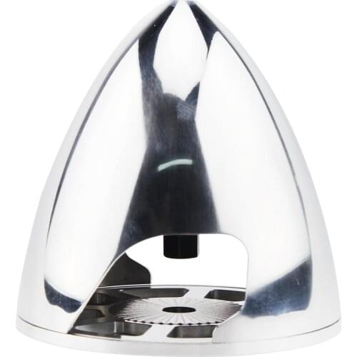 1 Piece 5 Inch Alloy Aluminum Spinner 2 Blade Cone For RC Model Airplane