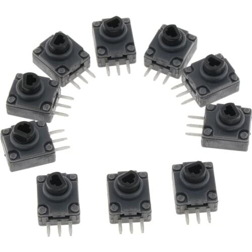 10pcs Black Plastic LT + RT Button Trigger Potentiometer Switches Replacement for Xbox 360 Controller