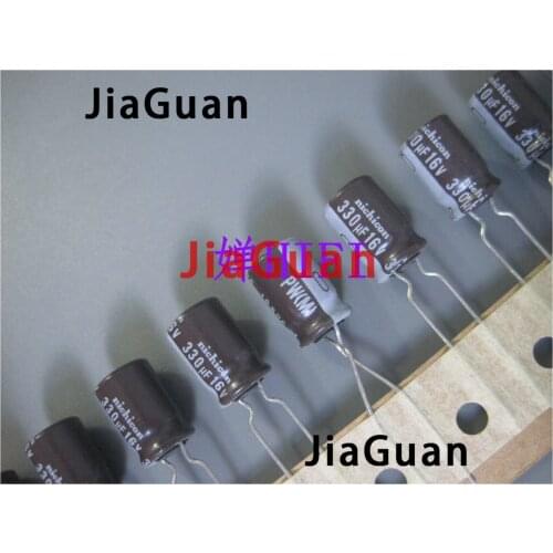 50PCS NEW NICHICON PW 16V330UF 8X11.5MM electrolytic capacitor 16V 330UF High frequency long life pw 330uF/16V