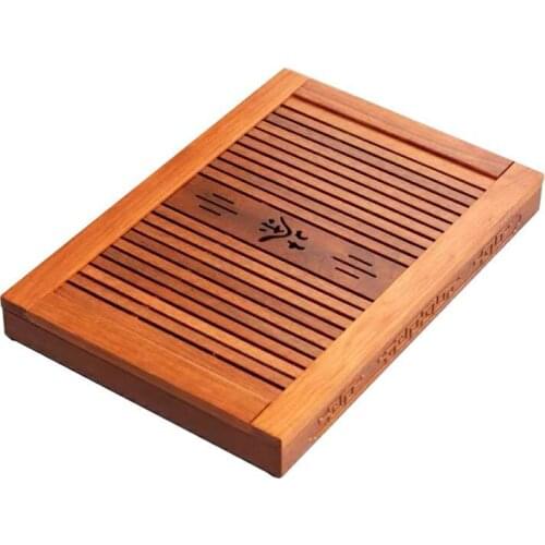 Tea Tray African Wenge Teaboard Chicken Wing Wood Puer Tea Table Saucer Drawer Tray Size about