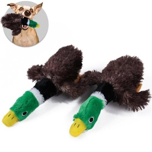 Pet Cat Dog Plush Toy For Small Large Dog Duck Shape Pet Chew Toy Puppy Squeaky Toy Molar Teeth Clean Bite Resistant Pet Supply
