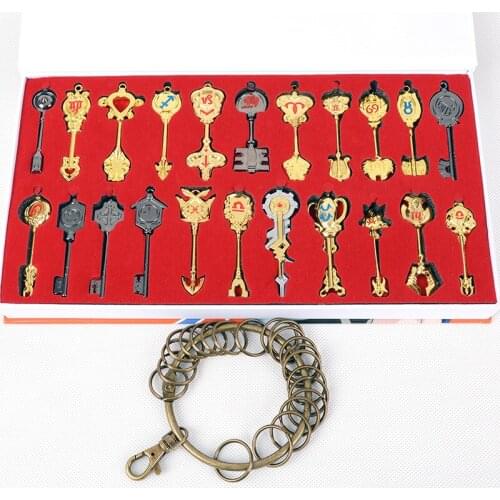 Anime Fairy Tail Lucy Heartphilia Spirit Key Action Figure Twelve Constellations Zinc Alloy Key Figures Collectible Model Toys