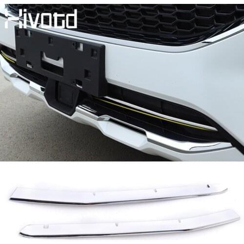 Hivotd For Haval F7 F7X 2019 Car Front Down Grille Strips Bumper Protection Cover Decoration Trim Chromium Styling Accessories