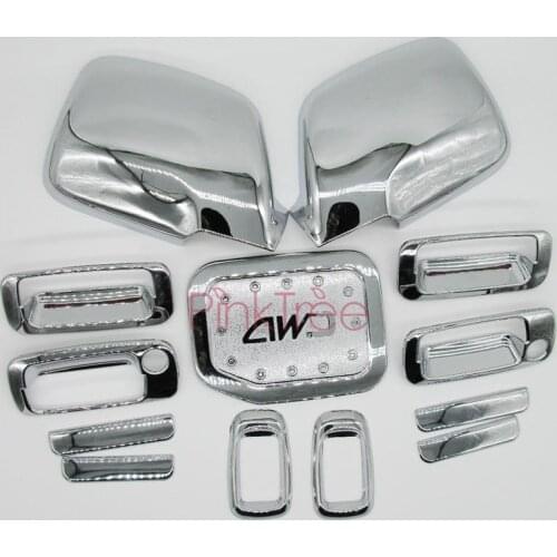 For Toyota Land Cruiser Autana FJ80 1990-1997 Chrome Door Handle Side Lamp Mirror Tank Cover Accessory