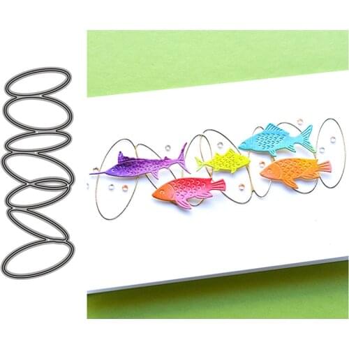 Ring Ornament Metal Cutting Dies for Scrapbooking Handmade Mold Cut Stencil New 2021 DIY Card Make Mould Model Craft Decoration
