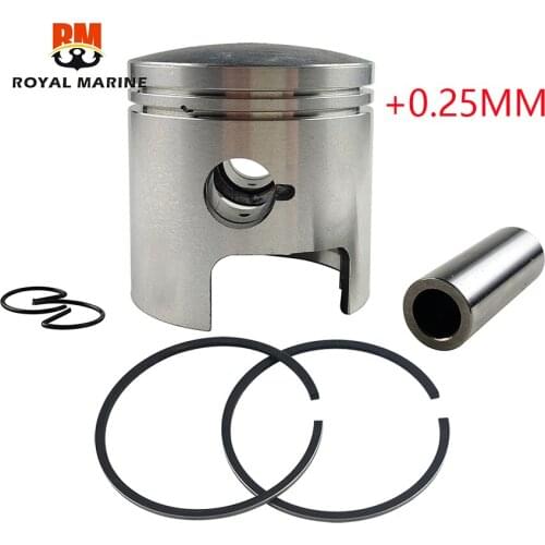 12100-96353-025 PISTON SET (+0.25) for Suzuki outborad motor 20HP 25HP 30HP DT20 DT25 DT30 12100-96353 71.25MM 12140-96351-025