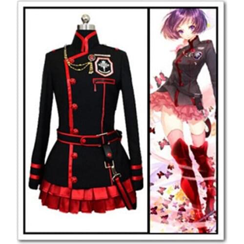 D.Gray-man Exorcist Lenalee Lee Anime Cosplay Costume Full Set