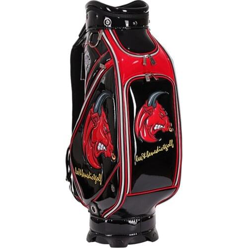 LB Golf Bag PU Douber-Sided Leather Standard Ball Package Golf Clubs Cart Bag With Rain Cover Colorful LEE&B For Man