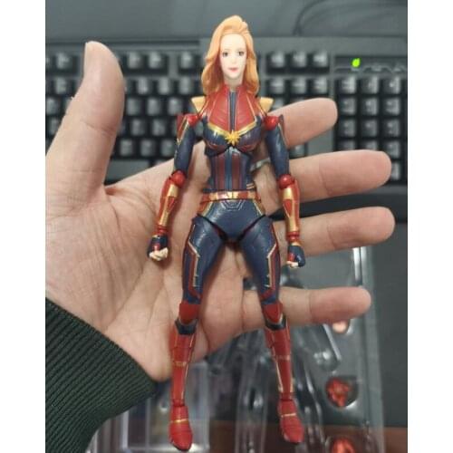 Cheapest Sale Marvel Avengers Captain Marvel PVC Articulated Joint Movable Action Figure Model Toys