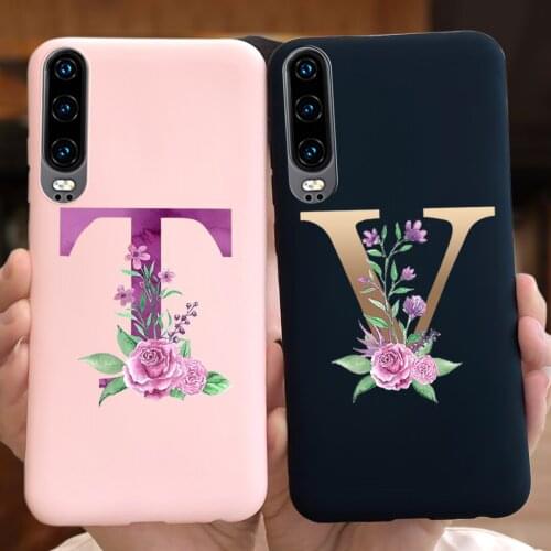 Cute Letters Phone Case For Huawei P30 Lite Pro Case Cover On Funda Huawei P30 P 30 P30Lite P30Pro Soft Silicone Cases