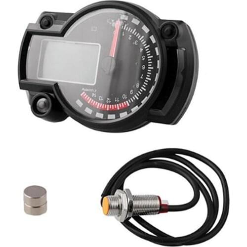 Motorcycle Speedometer Universal Waterproof LCD Digital Odometer Speedometer Motorcycle Modified Parts
