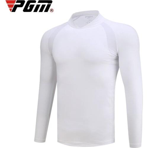 PGM Golf Mens wear, long-sleeved shirt, undershirt made of Ice Silk, Summer Sports Jersey