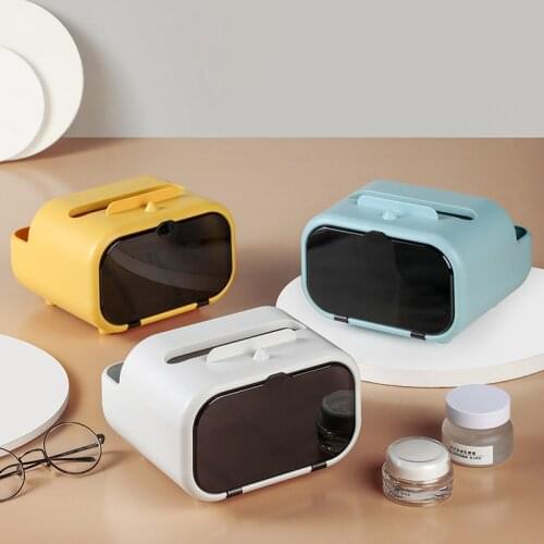 Plastic Tissue Box Environmental Protection Home Tissue Container Towel Napkin Tissue Holder Case for Office Home Decoration