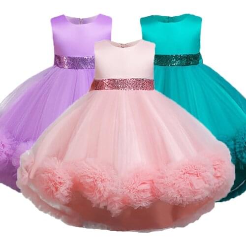 2021 Easter Clothes Baby Girl Dress Children Dress Casual Dress Vestidos Wedding Party Dress Bridesmaid Dresses 3-10 Age