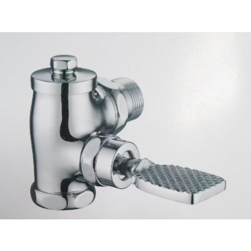 Full copper into the corner of the corner pedal flush valve small angle flusher 90 degrees pedal flush valve self-closing delay