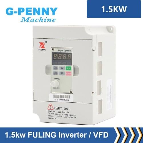 CNC Spindle motor speed control Fuling 220V 1.5kw VFD Variable Frequency Drive Inverter 1HP or 3HP Input 3HP Output