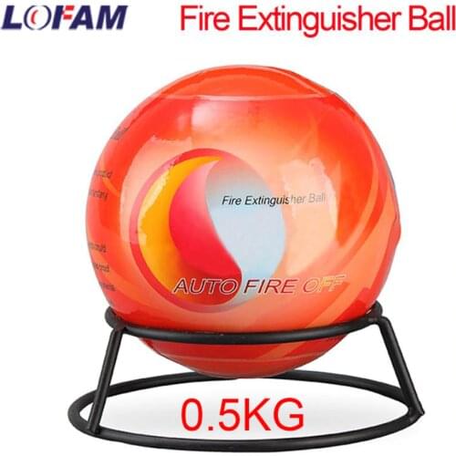 AFO Fire Extinguisher Ball Dry Powder Automatic Fire Ball For Cars Home With Wall Mounting Bracket Fire Suppression Device 0.5KG
