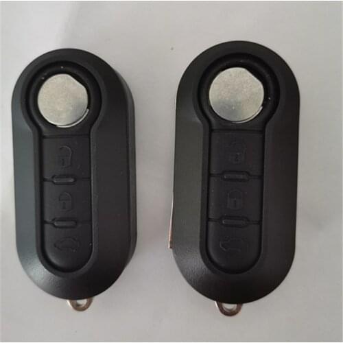 DAKATU 3 Button Folding Car Key Remote Flip Car Key Shell Fob Case For Fiat 500 Ducato Bravo Stilo Punto Panda