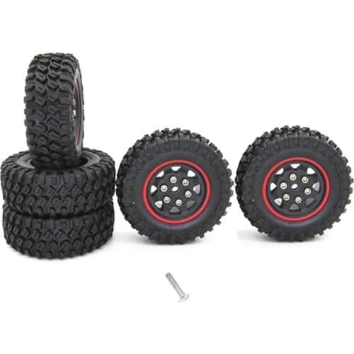 5Pcs Rubber Spare Tires Tyre Wheel Upgrade Accessories for XIAOMI XMYKC01CM JIMNY 1/16 RC Crawler Car Parts