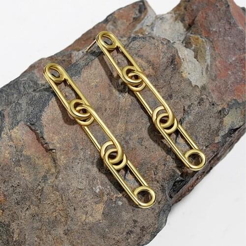 Amaiyllis 925 Sterling Silver Drop Earrings Light Luxury Fashion Niche Long Chain Clip Earrings Jewelry For Women