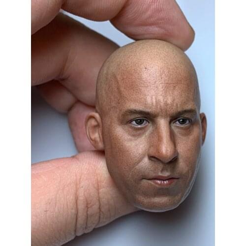 1/6 Van Diesel original head carving European and American stars Speed and passion Movie protagonist 12 inch male head carving