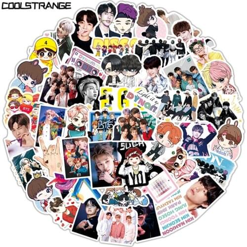 10/30/50Pcs Cartoon Kpop Handsome Boy Group For Laptop Moto Skateboard Luggage Refrigerator Notebook Laptop Phone Cute Pegatinas