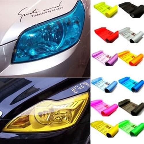 Car Tint Fashion Headlight Taillight Fog Light Vinyl Smoke Film Sheet Sticker Cover Car Styling For All Cars Headlight Film