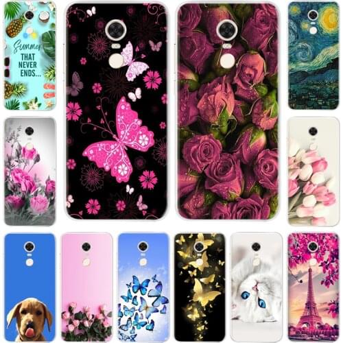 For Xiaomi Redmi 5 Case Cover on Redmi 5 Plus Case Soft TPU Silicone Phone Back Cover For Xiaomi Redmi 5 / 5Plus Case Coque Capa