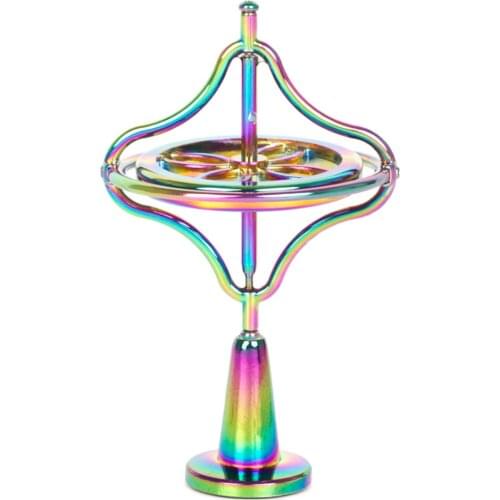 Alloy Colorful Anti-Gravity Gyroscope Spinning Top Balance Toy Educational Gift Toys New Upgraded Design