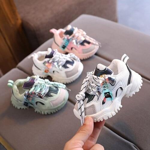 Baby Shoes 2021 New Girls Sports Shoes Childrens Sports Shoes Spring Toddler Shoes