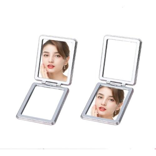 Fashion Two-sided Mini Pocket Makeup Mirror Creative Cosmetic Compact Mirrors With Flowing Sparkling Sand Wholesale