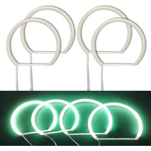 E36 Car Angel Eyes 131mm*4 Matte LED light Half Circle Halo For BMW 3 Series E36 E46 E39 E38
