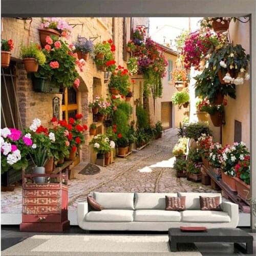 Beibehang photo wallpaper for walls 3 d Mediterranean landscape architecture bedroom living room TV wall painting wall paper