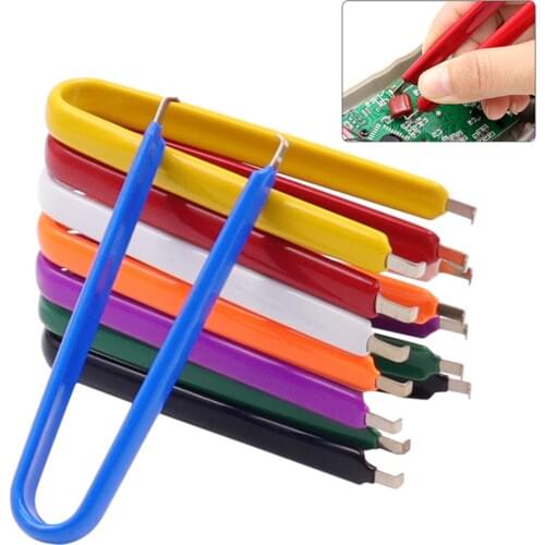 10Pcs U Type IC Chip Extractor Machine Clip DIP Encapsulation Extraction Repair Tool for ROM Extraction Removal Puller