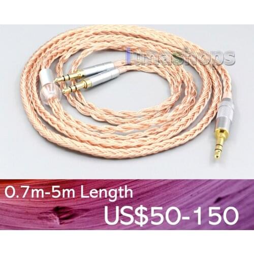 LN006749 2.5mm XLR Balanced 16 Core 99% 7N OCC Earphone Cable For Pioneer Amiron Home Aventho Pioneer SE-MONITOR 5 SEM5 3.5mm Pi