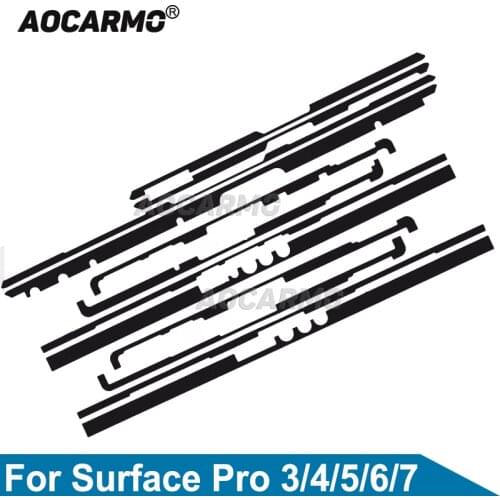 Aocarmo For Microsoft Surface Pro 4 / Pro 5 / Pro 6 / Pro7 Screen Frame Glue Adhesive LCD Front Sticker Tape