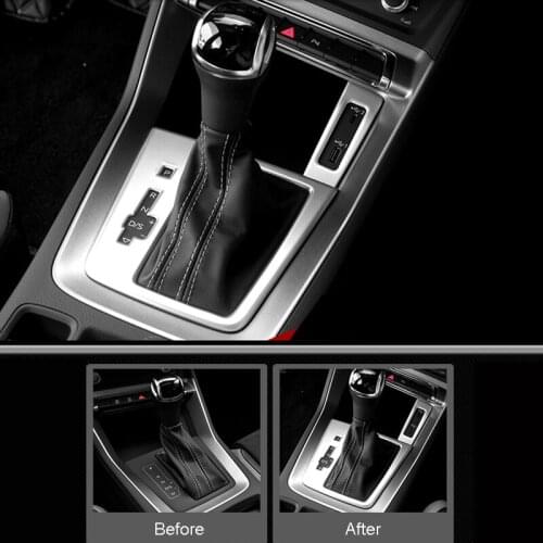 Left Hand Drive! For Audi Q3 2019 2020 Interior Accessories ABS Matte Gear Panel Inner Frame Cover Trim Car Styling